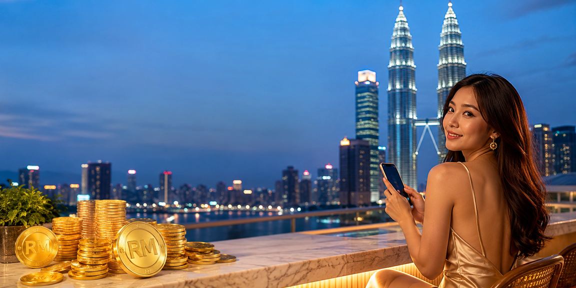 Pemain menikmati permainan baccarat mudah alih di Kuala Lumpur